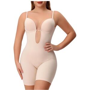 Slimers Cream Shapewear Bodysuit